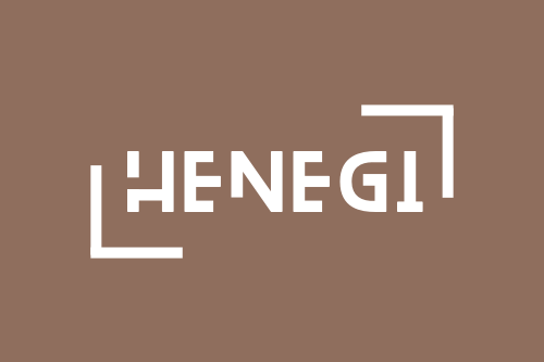 henegi logo brown